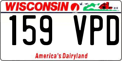 WI license plate 159VPD