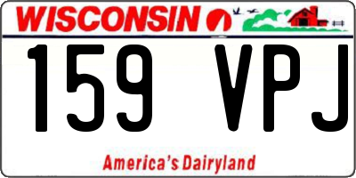 WI license plate 159VPJ