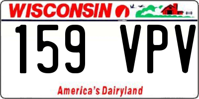 WI license plate 159VPV