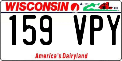 WI license plate 159VPY