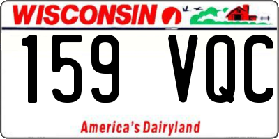 WI license plate 159VQC