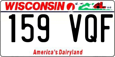 WI license plate 159VQF