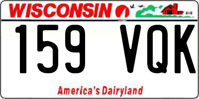 WI license plate 159VQK