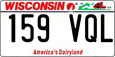 WI license plate 159VQL