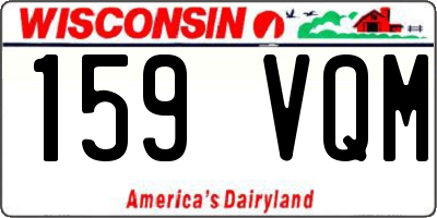 WI license plate 159VQM