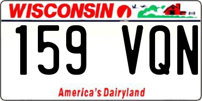 WI license plate 159VQN