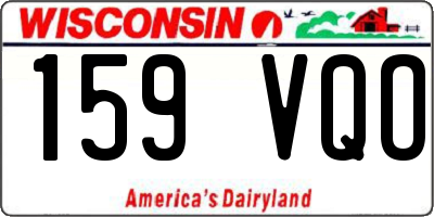 WI license plate 159VQO