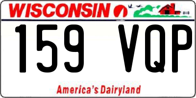 WI license plate 159VQP