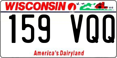 WI license plate 159VQQ