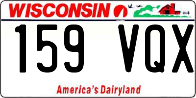 WI license plate 159VQX