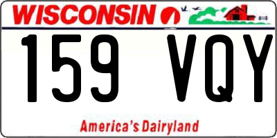 WI license plate 159VQY
