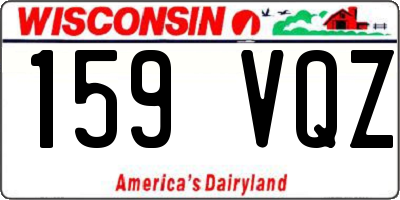 WI license plate 159VQZ