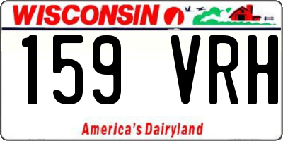 WI license plate 159VRH
