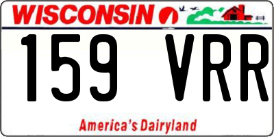 WI license plate 159VRR