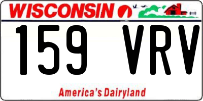 WI license plate 159VRV