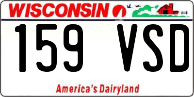 WI license plate 159VSD