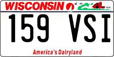 WI license plate 159VSI