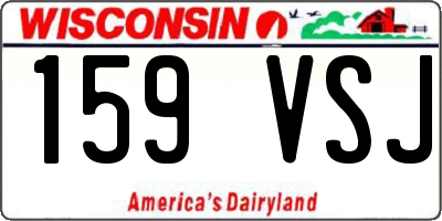 WI license plate 159VSJ