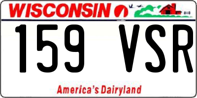 WI license plate 159VSR