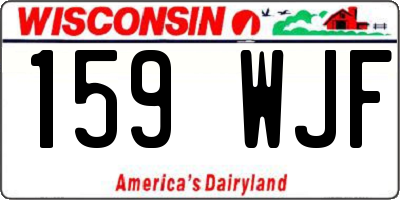 WI license plate 159WJF