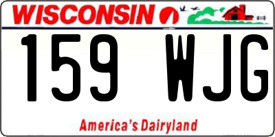 WI license plate 159WJG
