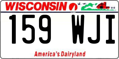 WI license plate 159WJI