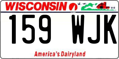 WI license plate 159WJK