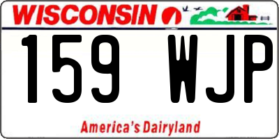 WI license plate 159WJP