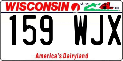 WI license plate 159WJX