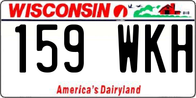 WI license plate 159WKH