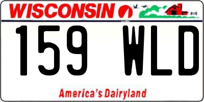 WI license plate 159WLD