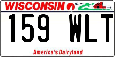 WI license plate 159WLT
