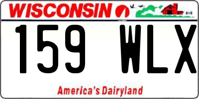 WI license plate 159WLX