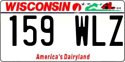 WI license plate 159WLZ