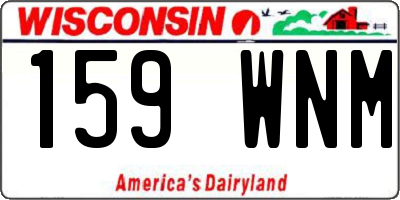 WI license plate 159WNM