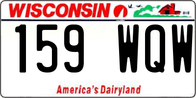 WI license plate 159WQW