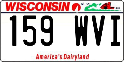 WI license plate 159WVI