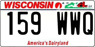 WI license plate 159WWQ