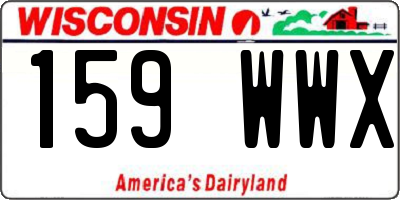 WI license plate 159WWX