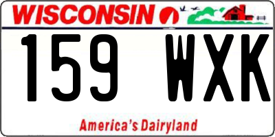 WI license plate 159WXK