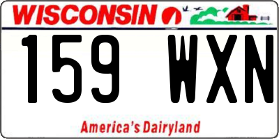 WI license plate 159WXN