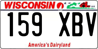 WI license plate 159XBV
