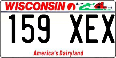 WI license plate 159XEX