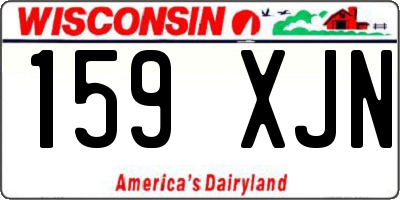 WI license plate 159XJN