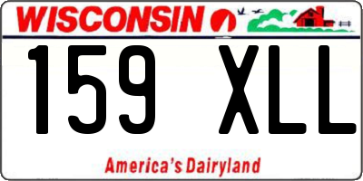 WI license plate 159XLL