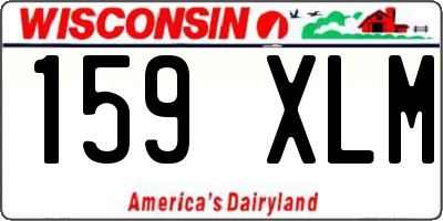WI license plate 159XLM