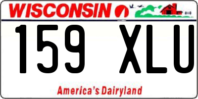 WI license plate 159XLU