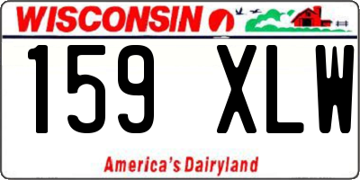 WI license plate 159XLW