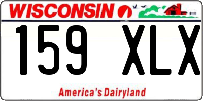 WI license plate 159XLX