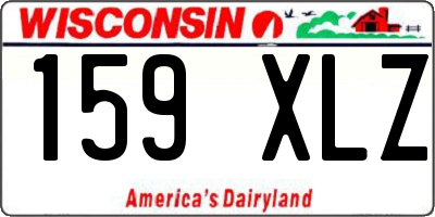 WI license plate 159XLZ